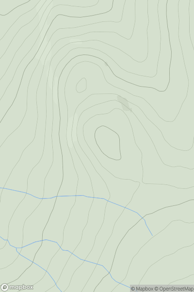 Thumbnail image for Beinn Bhuraich [Glen Albyn and the Monadh Liath] [NH681260] showing contour plot for surrounding peak